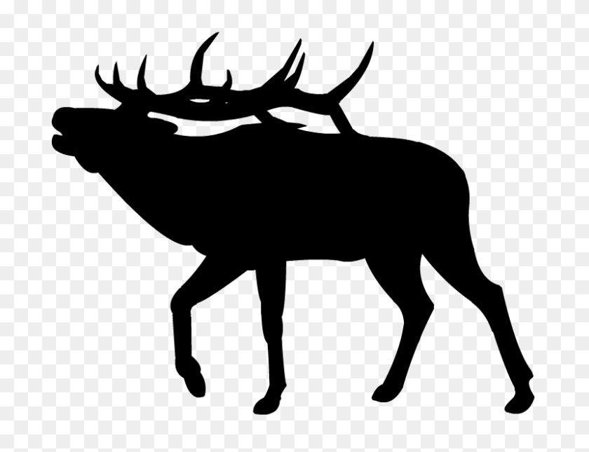 Detail Deer Silhouette Clip Art Nomer 42