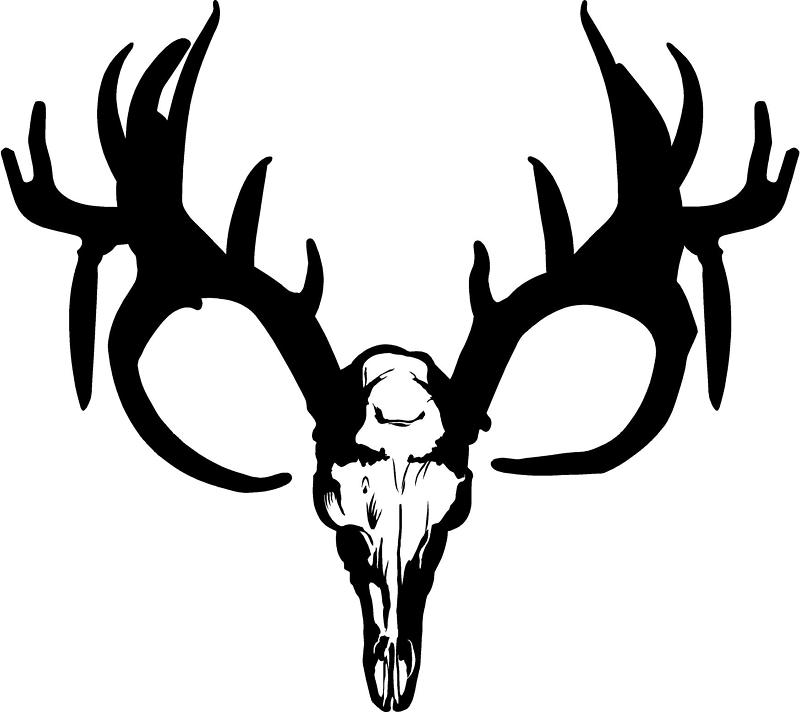 Detail Deer Skull Clip Art Nomer 11