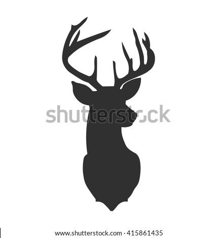 Detail Deer Skull Clipart Black And White Nomer 49