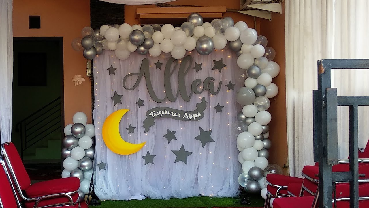 Detail Dekor Balon Aqiqah Nomer 34