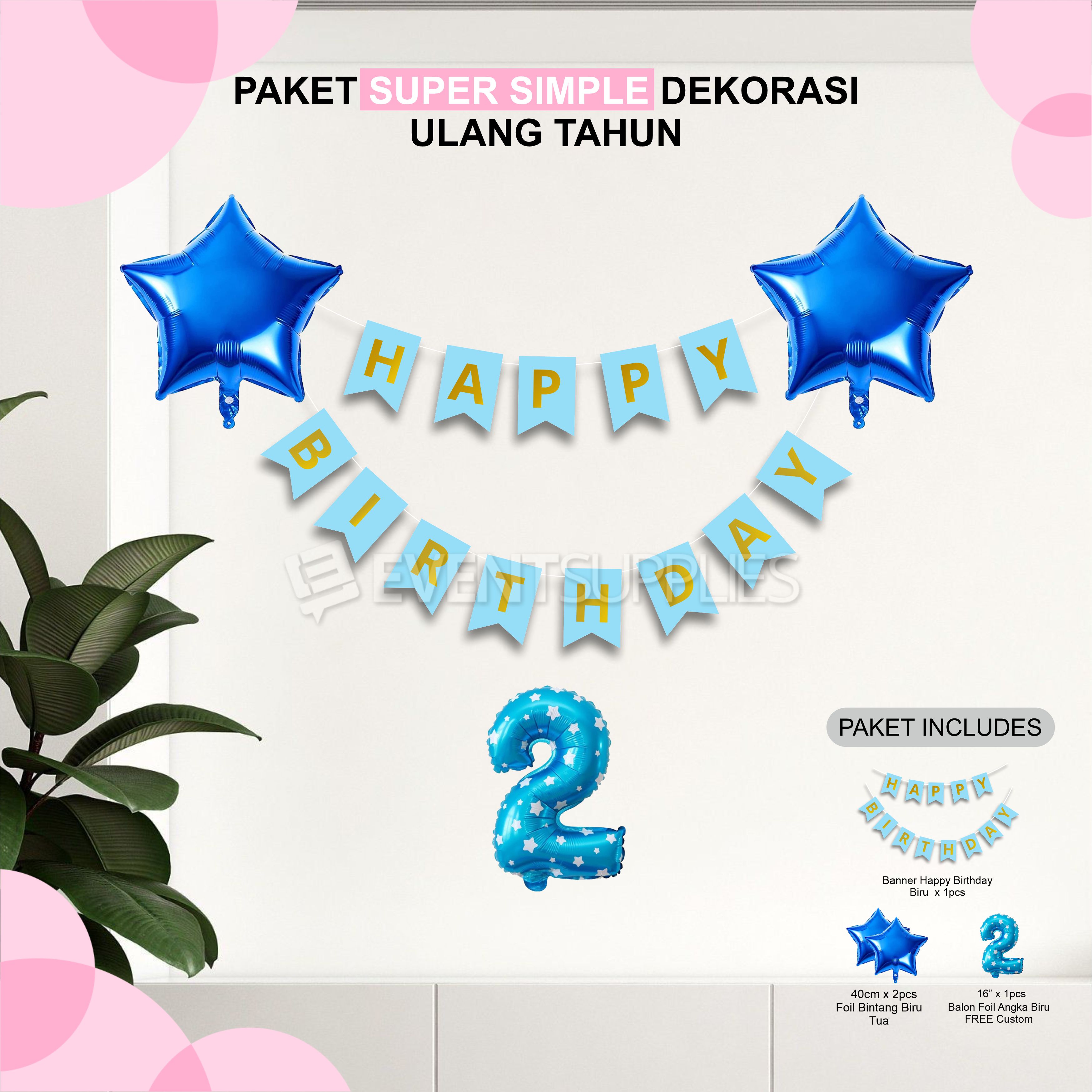 Detail Dekor Balon Simple Nomer 34