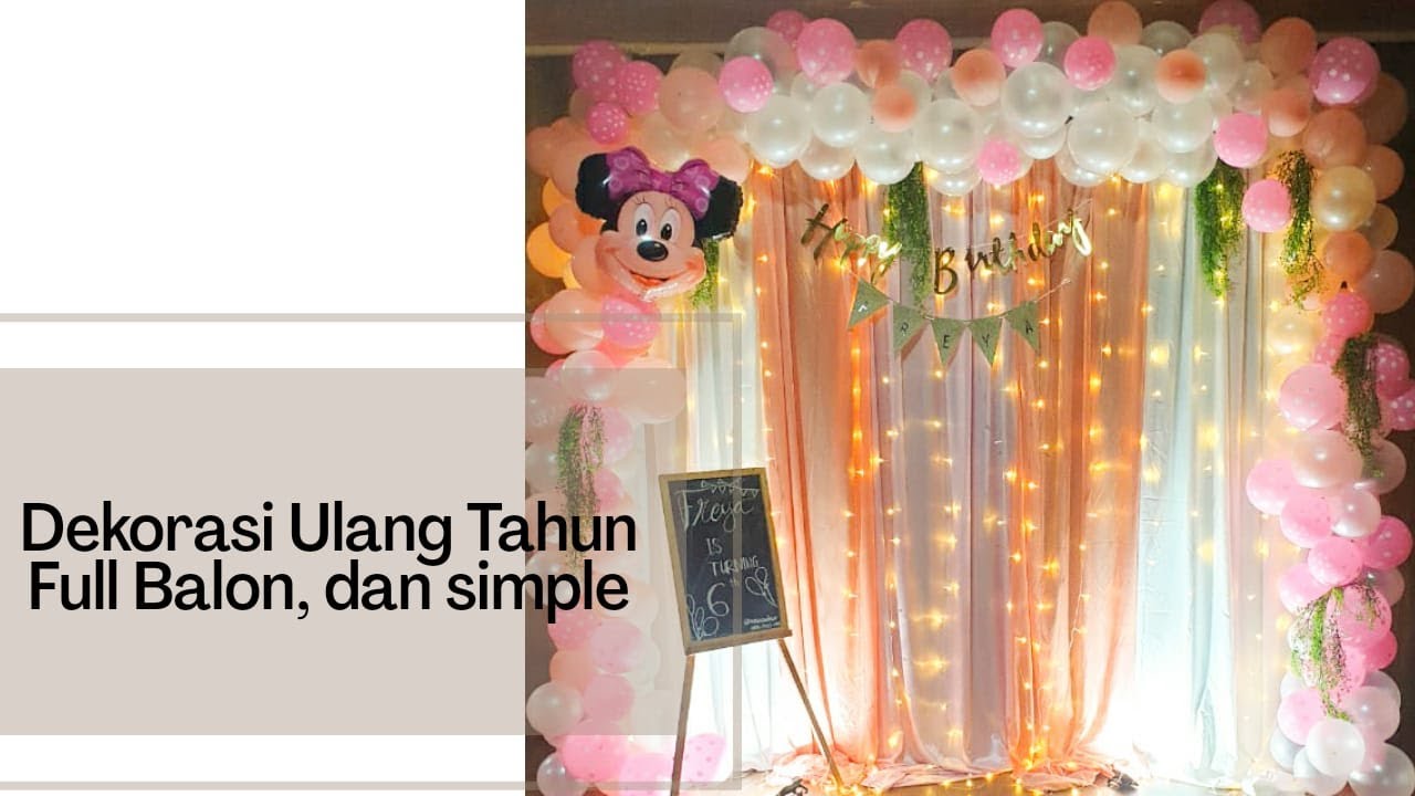 Detail Dekor Balon Simple Nomer 44