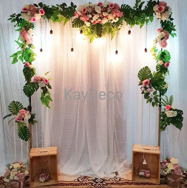 Detail Dekor Lamaran Rustic Simple Nomer 27