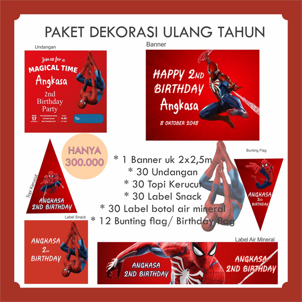 Detail Dekor Ultah Spiderman Nomer 44