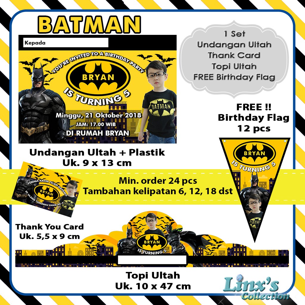 Detail Dekor Ultah Tema Batman Nomer 38