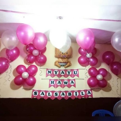 Detail Dekorasi Aqiqah Balon Pink Nomer 30