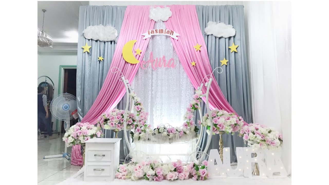 Detail Dekorasi Aqiqah Balon Pink Nomer 41