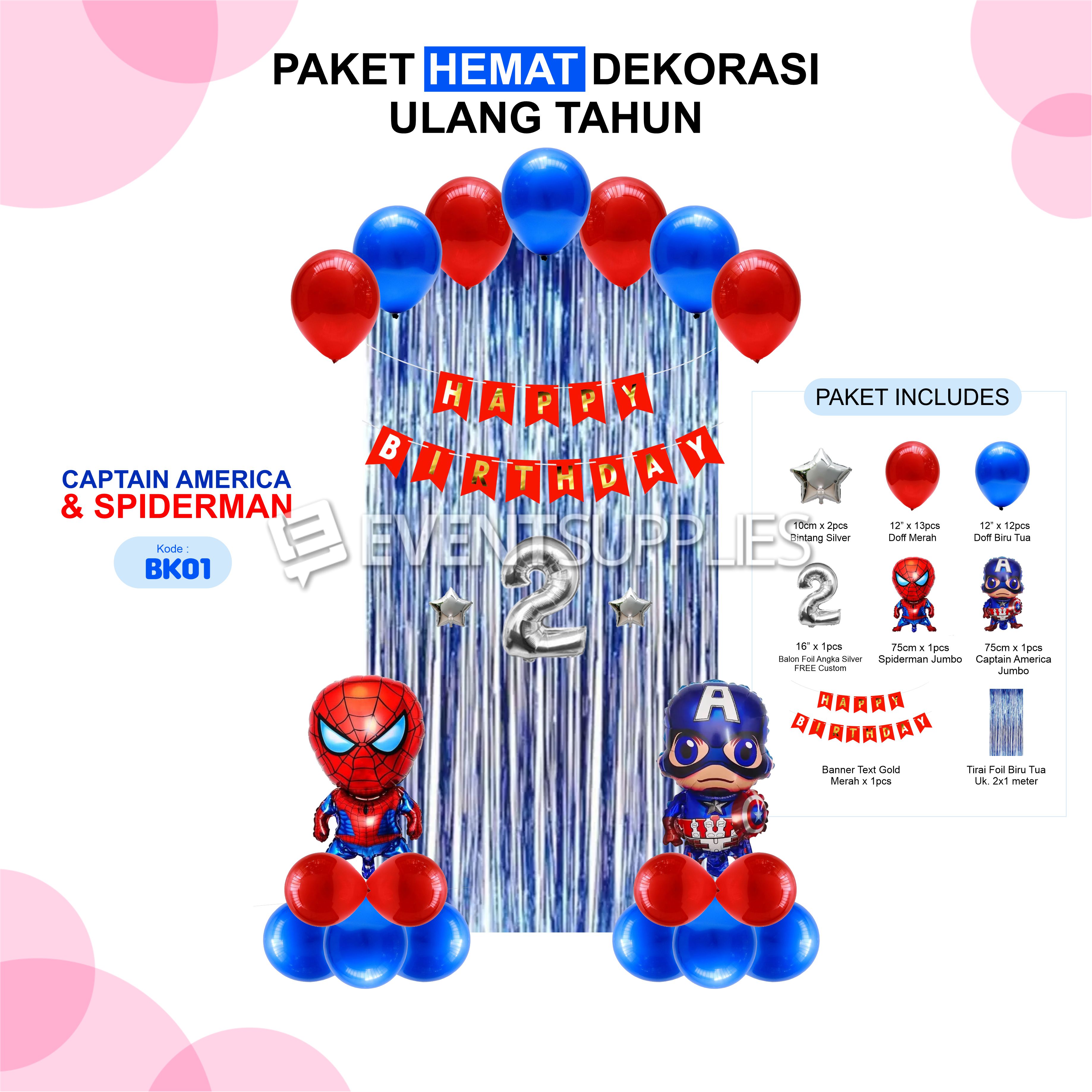 Detail Dekorasi Balon Tema Spiderman Nomer 16