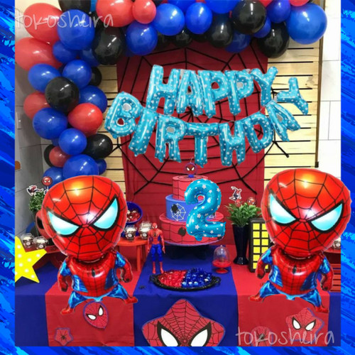 Detail Dekorasi Balon Tema Spiderman Nomer 4