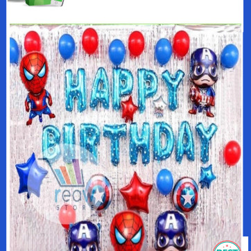 Detail Dekorasi Balon Tema Spiderman Nomer 57