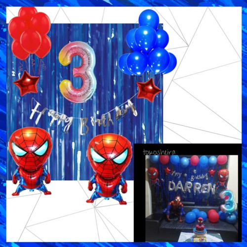 Detail Dekorasi Balon Tema Spiderman Nomer 58