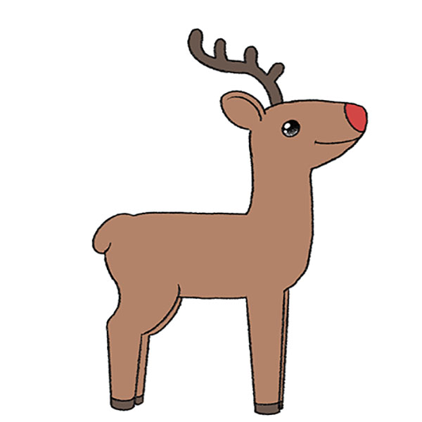 Detail Draw Rudolph Face Nomer 13