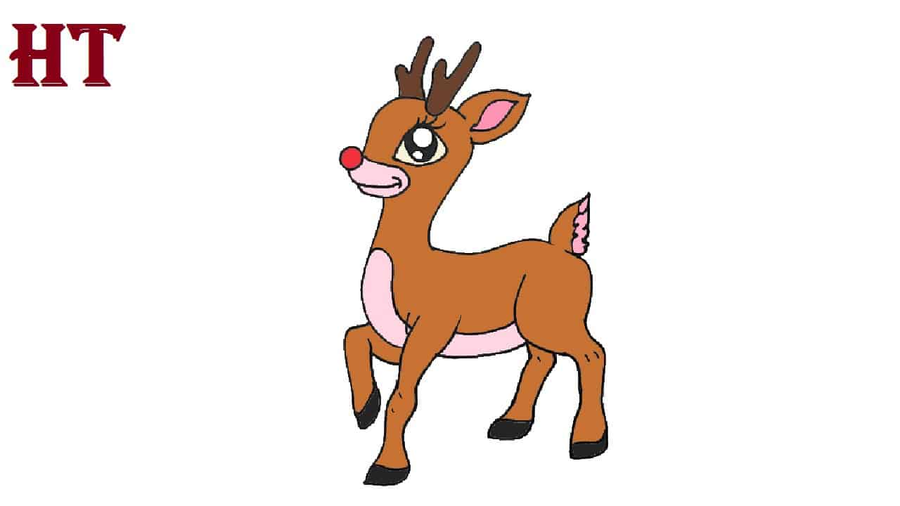 Detail Draw Rudolph Face Nomer 16