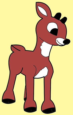 Detail Draw Rudolph Face Nomer 6