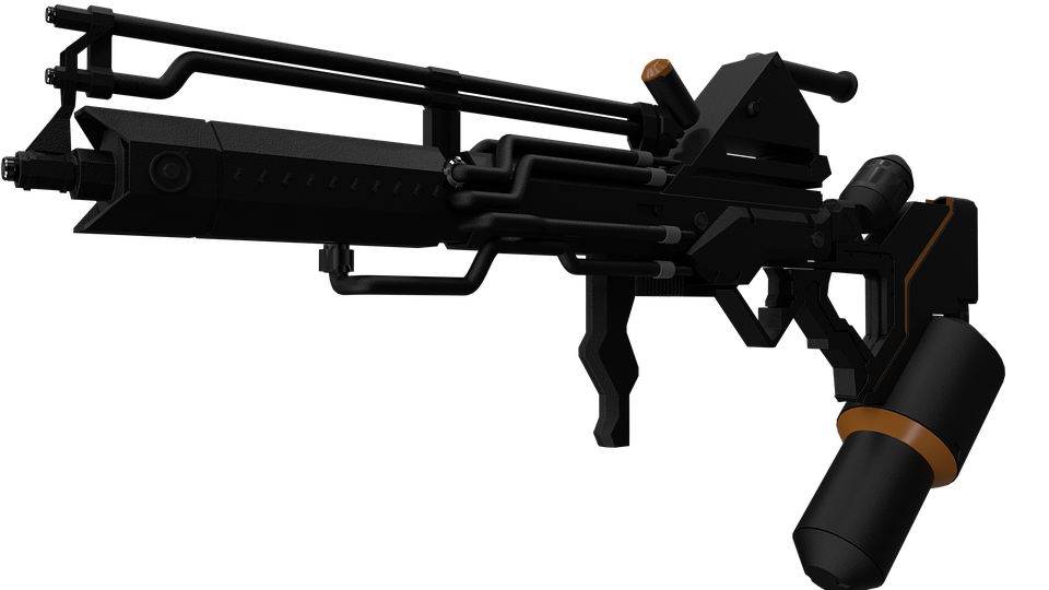 Detail Sci Fi Machine Gun Nomer 4