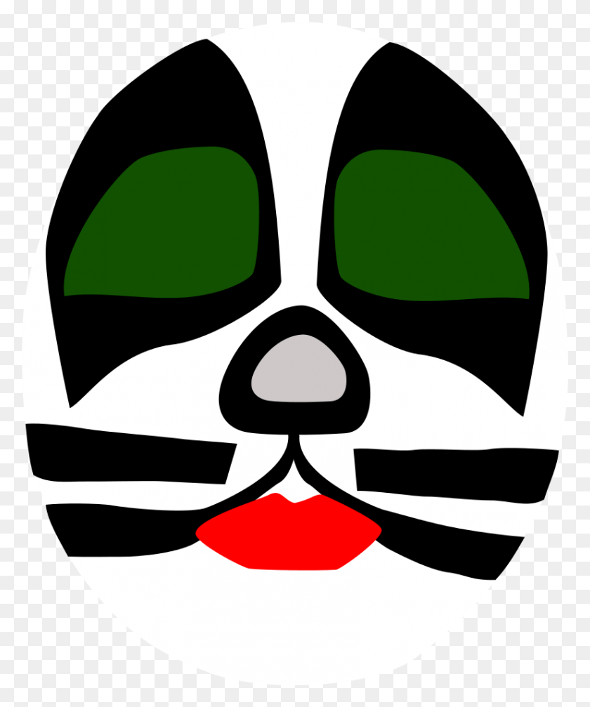Detail Stencil Cat Face Nomer 21