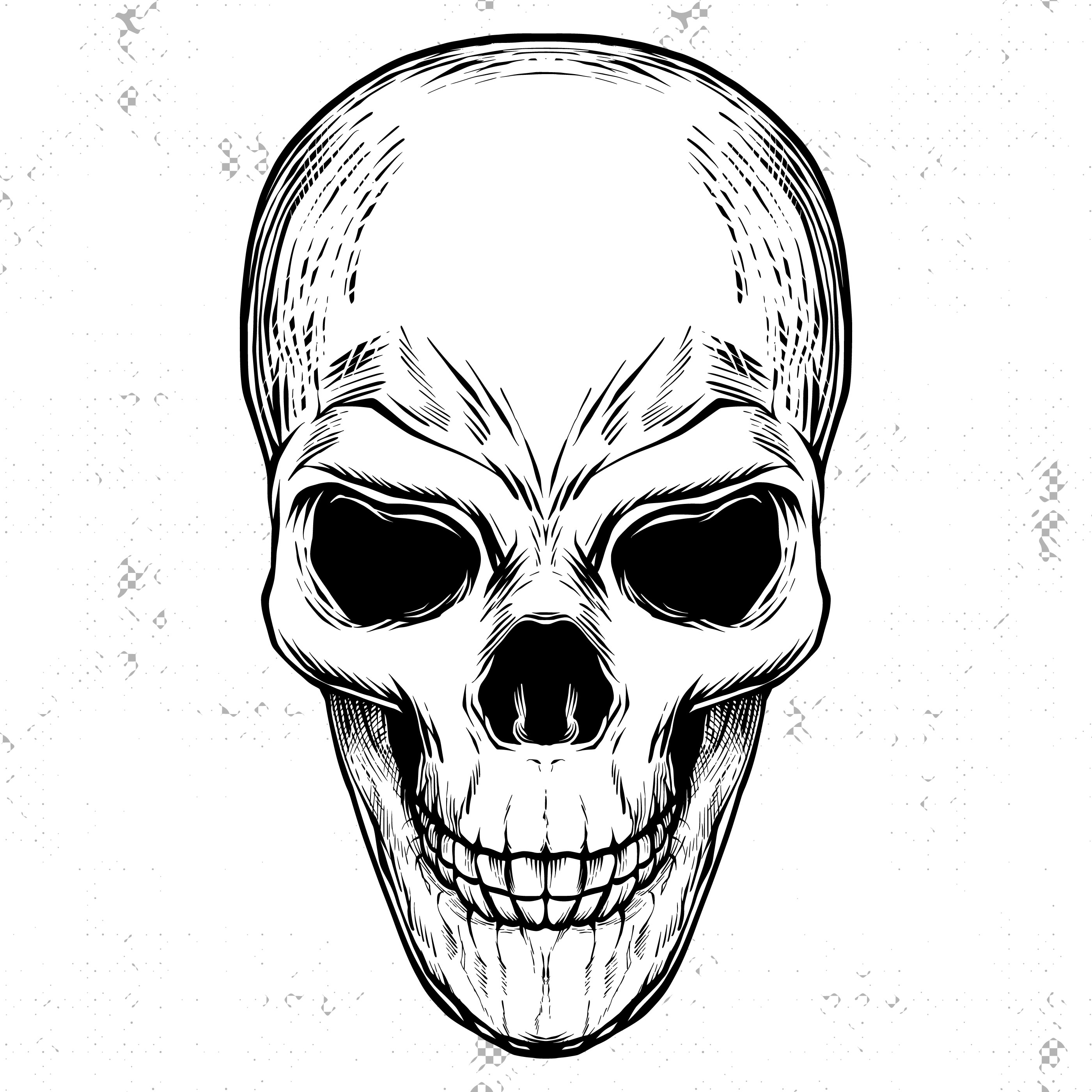 Detail Totenkopf Skizze Nomer 2