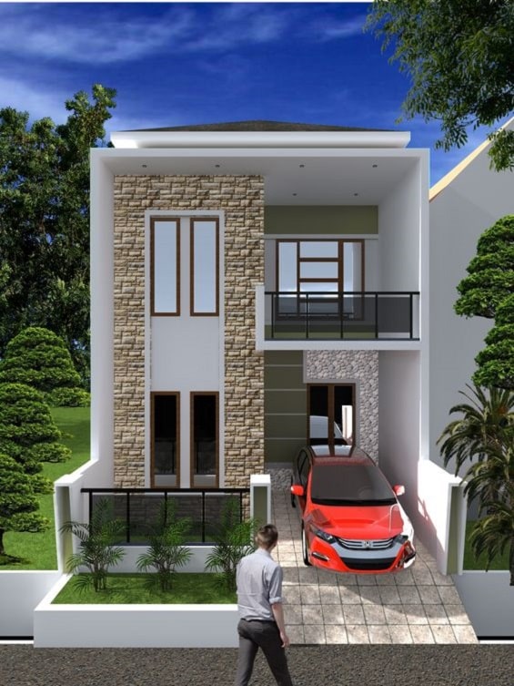 Detail Gambar Rumah Minimalis 2 Lantai Sederhana Nomer 24