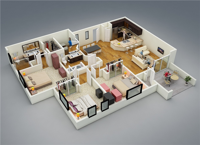 Detail Gambar Rumah Minimalis 3 Dimensi Nomer 19