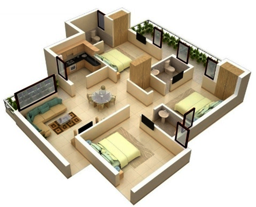 Detail Gambar Rumah Minimalis 3 Dimensi Nomer 6