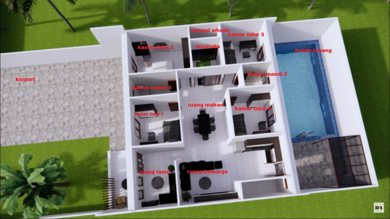 Detail Gambar Rumah Minimalis 4 Kamar Nomer 38
