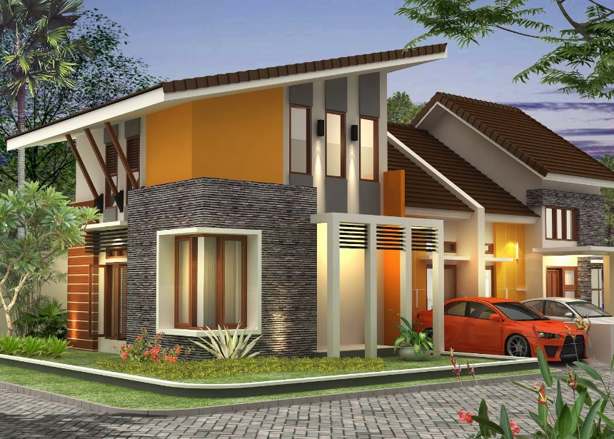 Detail Gambar Rumah Minimalis Atap Miring Nomer 42