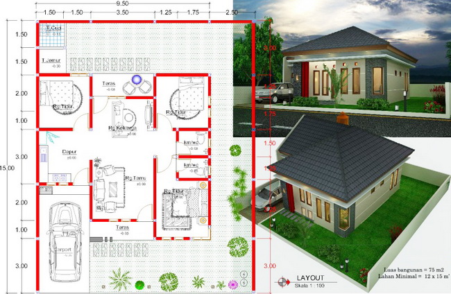 Detail Gambar Rumah Minimalis Modern Terbaru Nomer 43