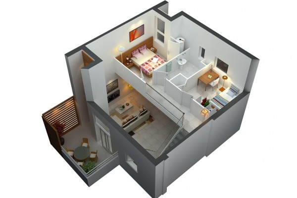 Detail Gambar Rumah Minimalis Sederhana 2 Lantai Nomer 12