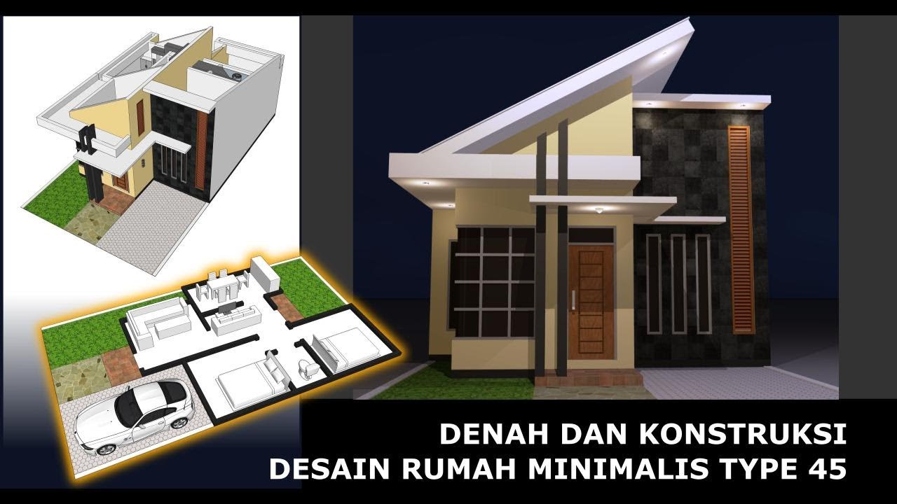 Detail Gambar Rumah Minimalis Tipe 45 Nomer 33