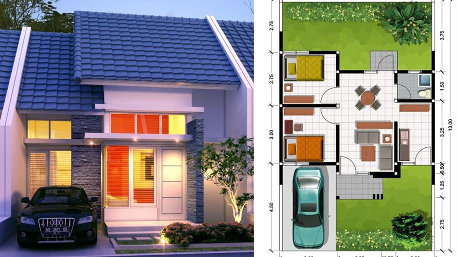 Detail Gambar Rumah Minimalis Tipe 45 Nomer 52