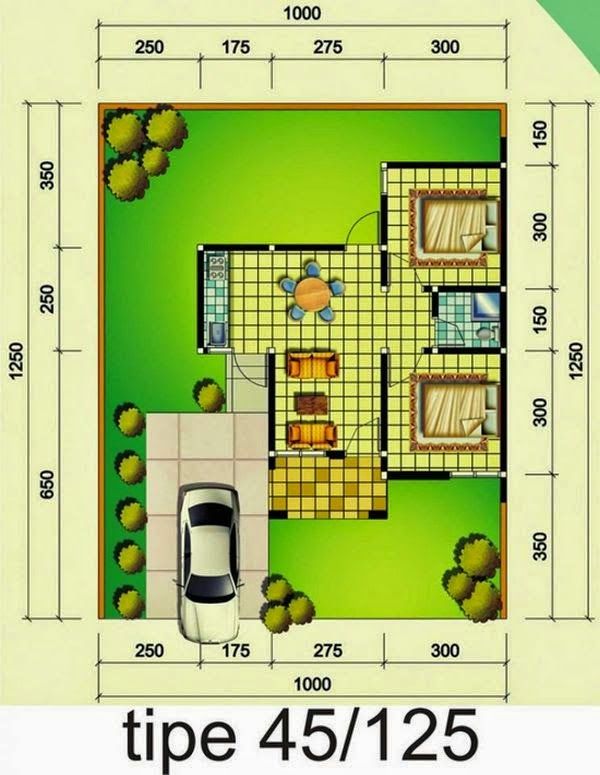 Detail Gambar Rumah Minimalis Tipe 45 Nomer 8