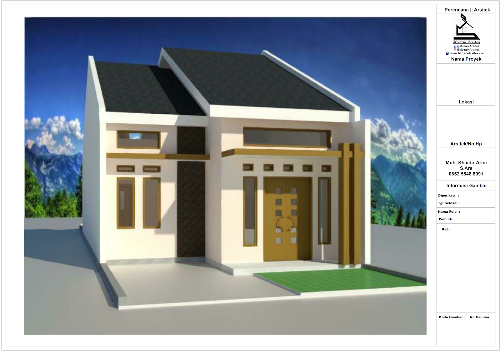 Detail Gambar Rumah Minimalis Tipe 70 Nomer 22