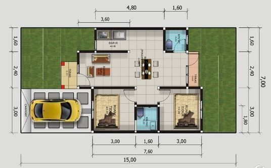 Detail Gambar Rumah Minimalis Type 50 Nomer 23