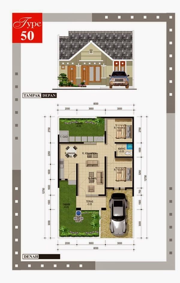 Detail Gambar Rumah Minimalis Type 50 Nomer 32