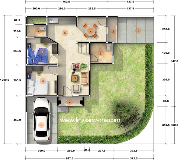 Detail Gambar Rumah Minimalis Ukuran 12x12 Nomer 16