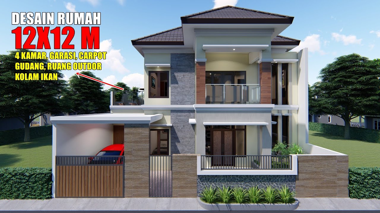 Detail Gambar Rumah Minimalis Ukuran 12x12 Nomer 3