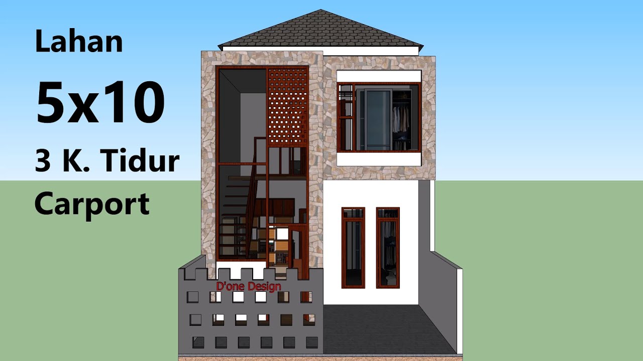 Gambar Rumah Minimalis Ukuran 5x10 Meter - KibrisPDR