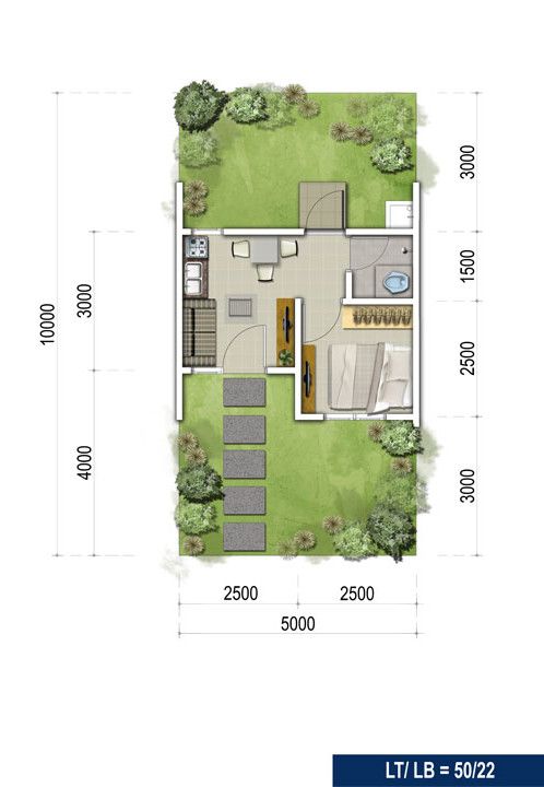 Detail Gambar Rumah Minimalis Ukuran 5x10 Meter Nomer 15