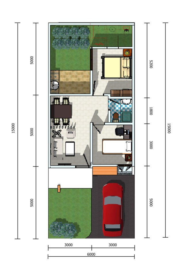 Download Gambar Rumah Minimalis Ukuran 5x10 Meter Nomer 33