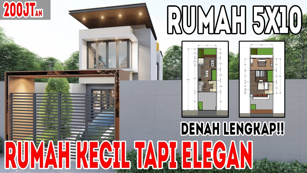 Detail Gambar Rumah Minimalis Ukuran 5x10 Meter Nomer 5