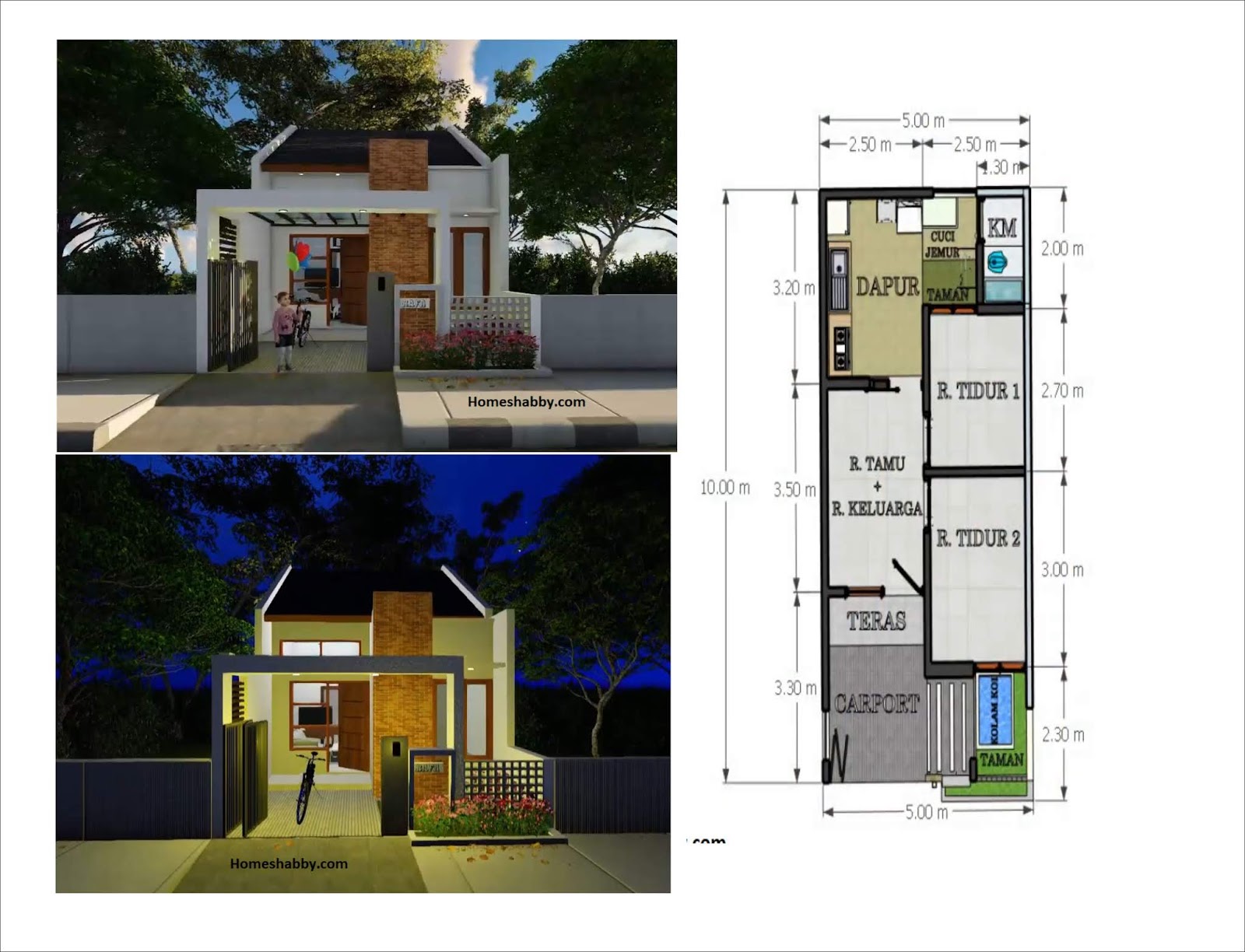 Detail Gambar Rumah Minimalis Ukuran 5x10 Meter Nomer 48