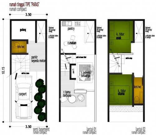 Detail Gambar Rumah Minimalis Ukuran 5x10 Meter Nomer 9