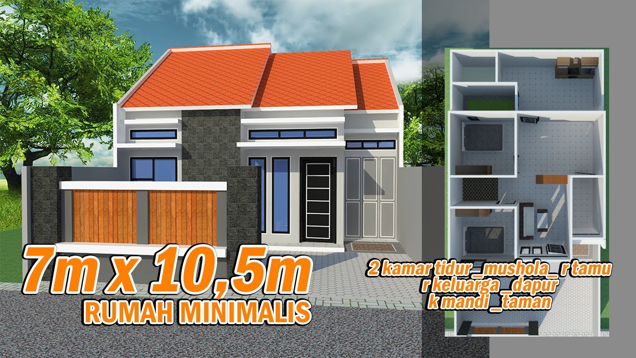 Detail Gambar Rumah Minimalis Ukuran 7 10 Nomer 12