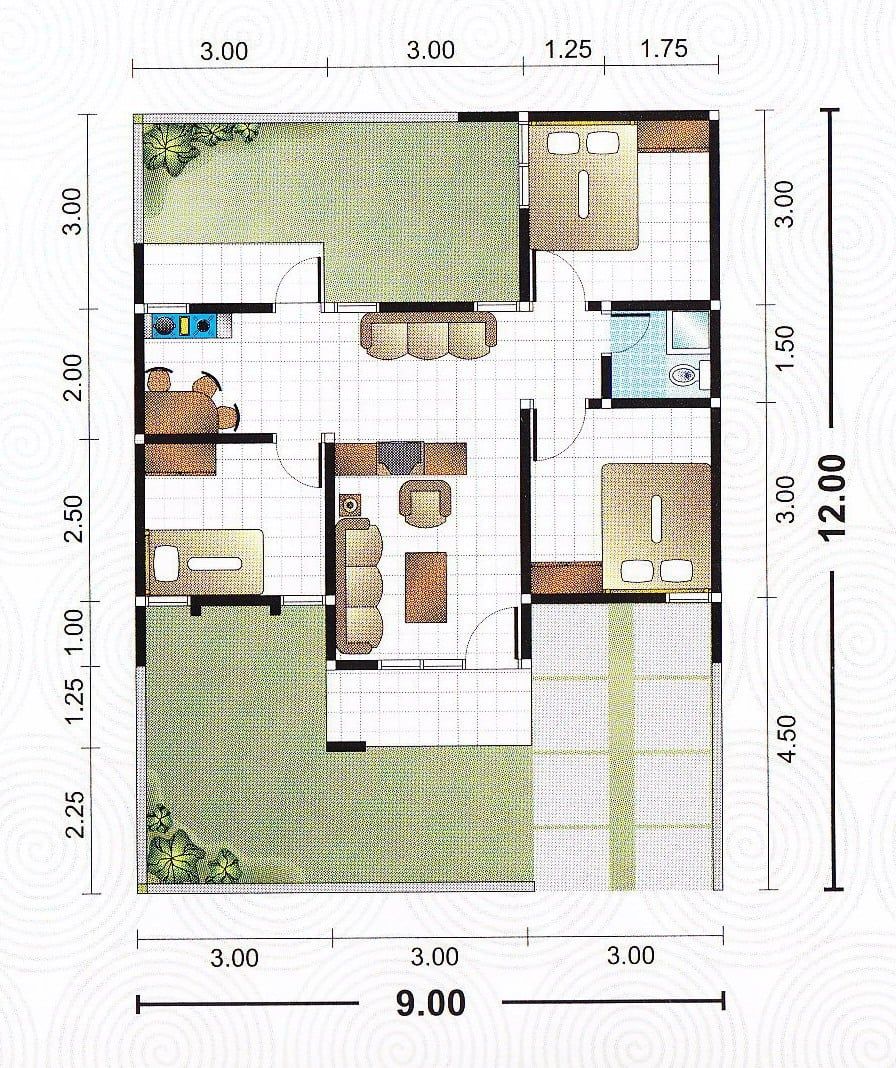 Detail Gambar Rumah Minimalis Ukuran 9x12m Nomer 33