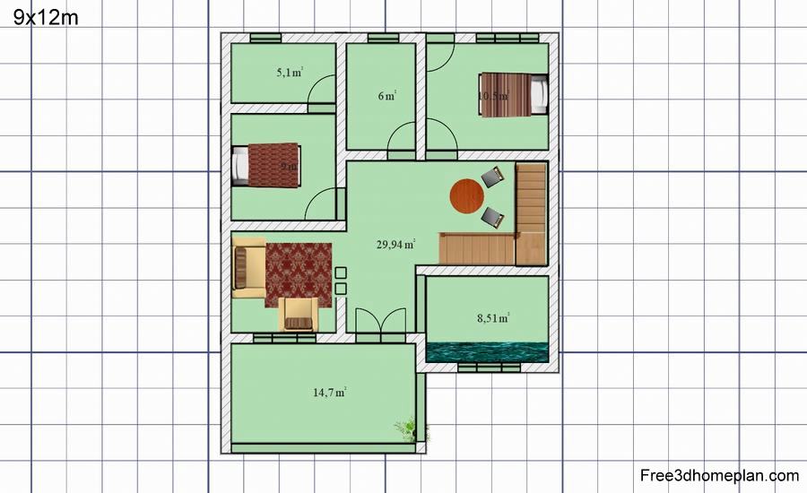 Detail Gambar Rumah Minimalis Ukuran 9x12m Nomer 54