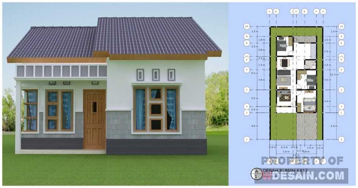 Detail Gambar Rumah Model Baru Ukuran 6x12 Nomer 30