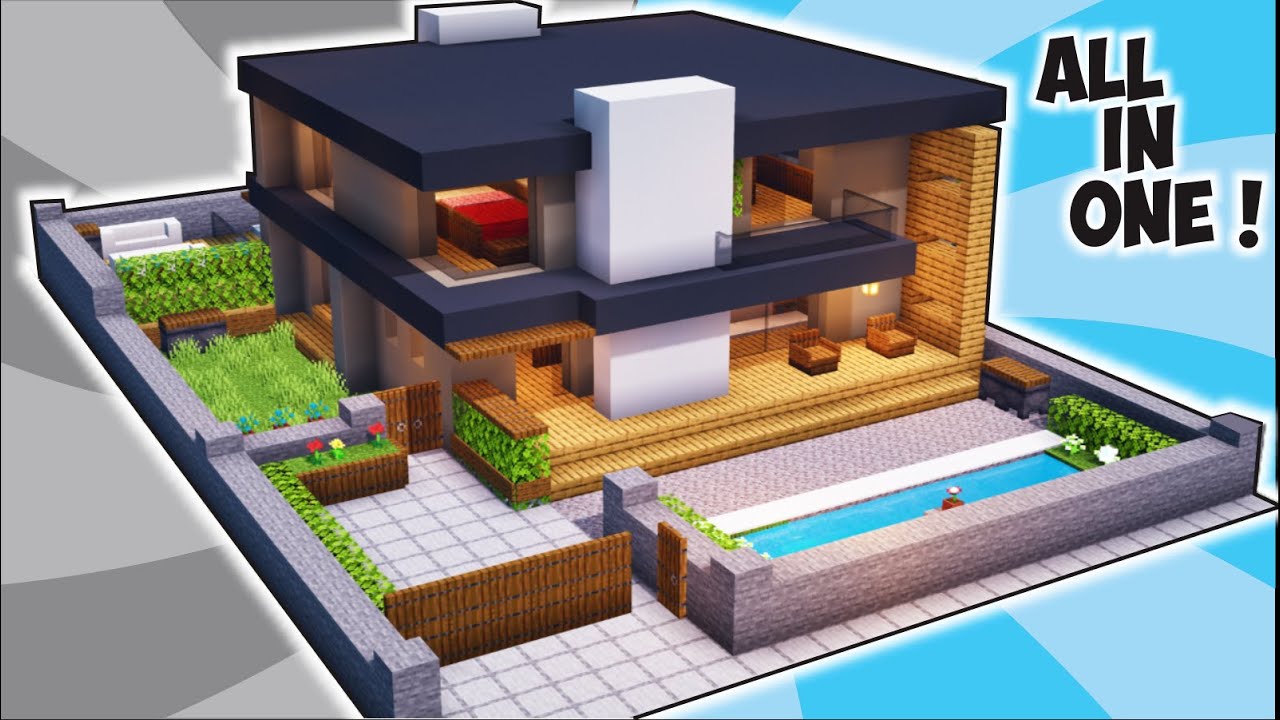 Detail Gambar Rumah Modern Minecraft Nomer 19