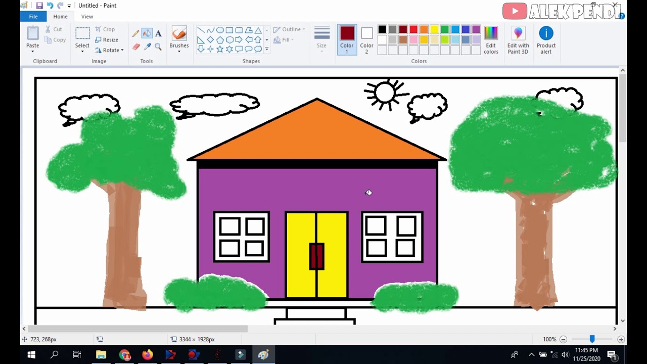 Detail Gambar Rumah Paint Nomer 2