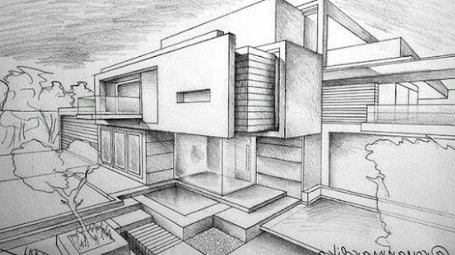 Detail Gambar Rumah Pakai Pensil Nomer 21