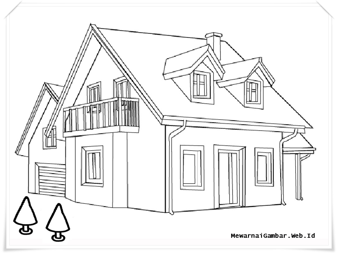 Detail Gambar Rumah Pakai Pensil Nomer 5